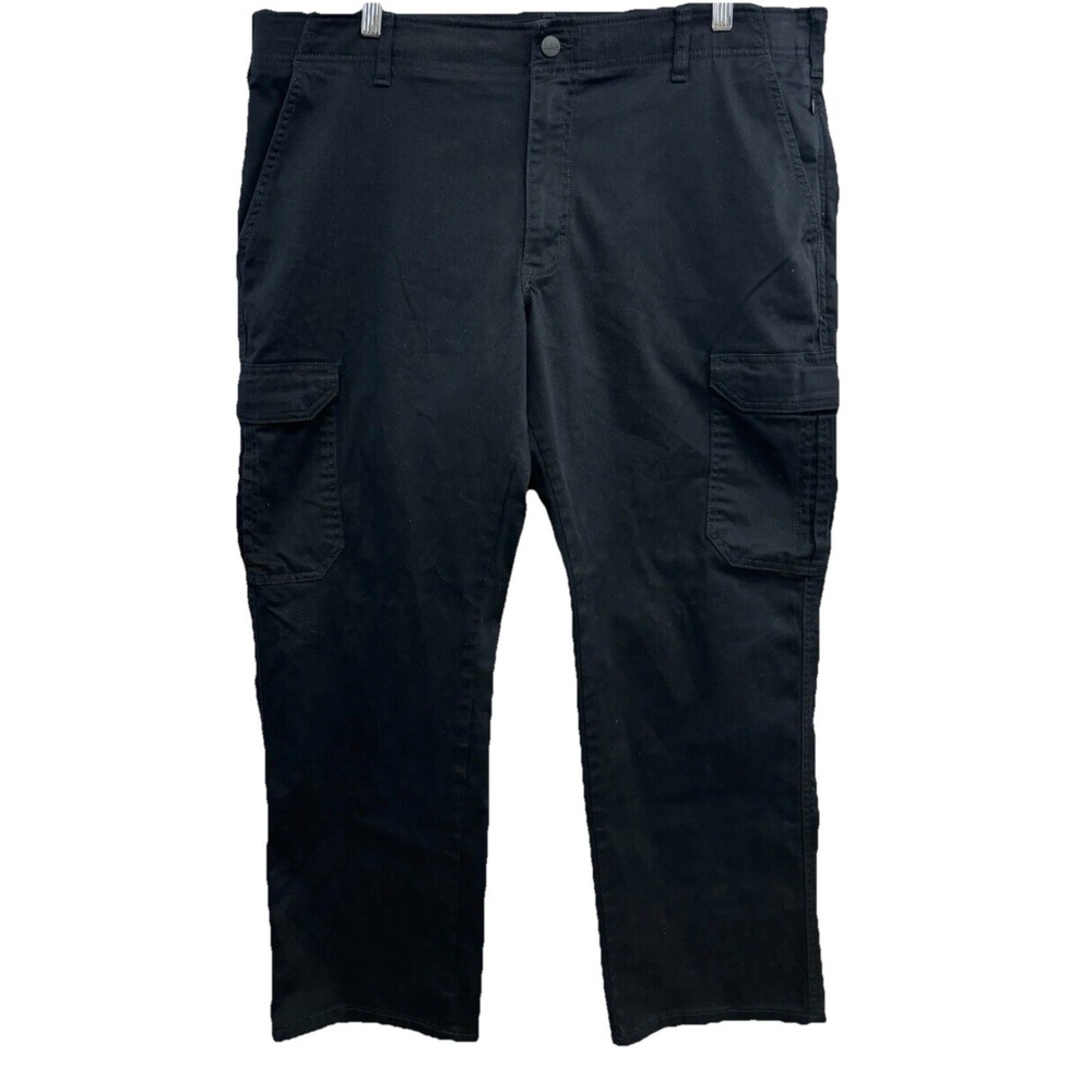 Lee Extreme Comfort MVP Cargo Pants Men's 40x27 Black Straight Leg Workwear